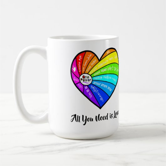 Mug All You Need is Love T-shirt (Gauche)