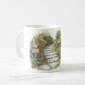 Mug Allée de pierre florale de roses (Devant gauche)
