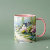 Mug Allée enchantée de campagne fleurie