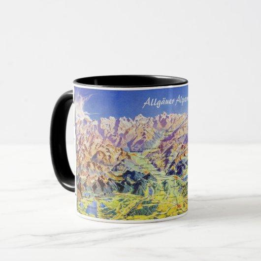 Mug " Allemagne : 2021 - Alpes panorama tass (Devant gauche)