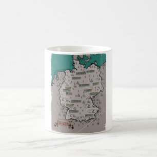 Mug Allemagne Vintage Carte illustrée