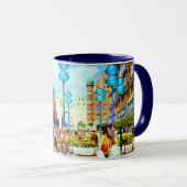 Mug Allemagne vintage Munich Towngate Karistor (Devant droit)