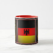 Mug Allemand, aigle noir du drapeau allemand, Allemagn (Centre)