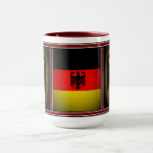 Mug Allemand, aigle noir du drapeau allemand, Allemagn (Centre)