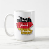 Mug Allemand Drapeau Unité Justice Liberté (Gauche)
