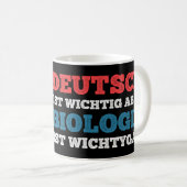 Mug Allemand Important Mais la biologie Important (Devant droit)