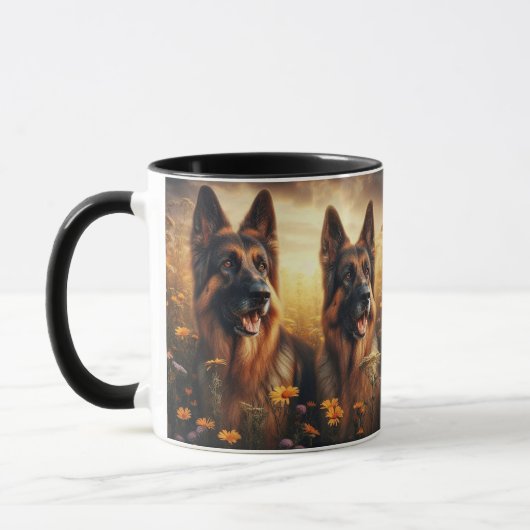MUG ALLEMAND SHEPHERD DUO -205- (Gauche)