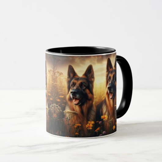 MUG ALLEMAND SHEPHERD DUO -205- (Devant droit)