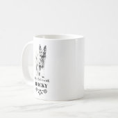 Mug Allemand Shepherd'une vie meilleure avec un nom de (Devant gauche)