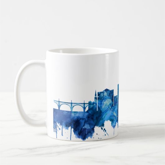 Mug Allentown Pennsylvania Skyline Blue (Gauche)