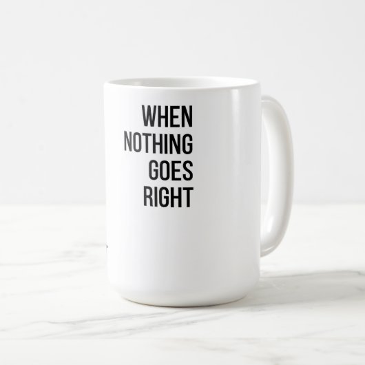Mug Aller à gauche typographie noire (Devant droit)