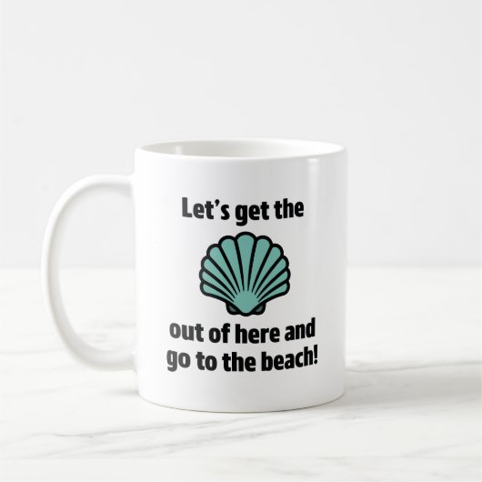 Mug Aller À La Plage (Gauche)
