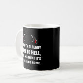 Mug Aller à l'enfer disparaissent grand (Devant gauche)