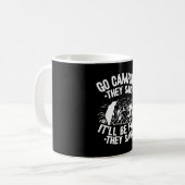 Mug Aller camper, ont dit que ce sera amusant blagues (Devant gauche)