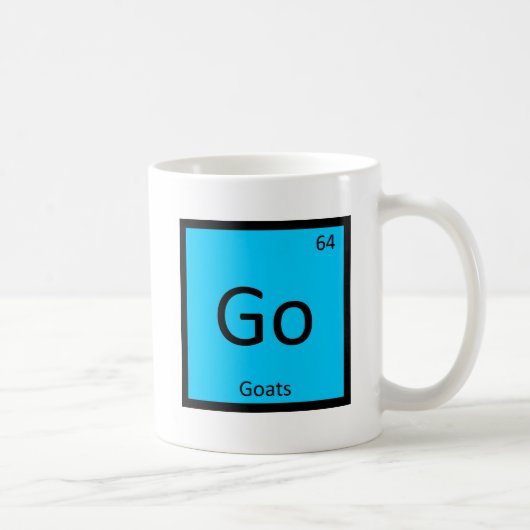 Mug Aller - Chèvres Chimie Tableau Périodique Élément (Droite)