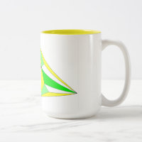 Mug Aller de l'avant en symphonie de jaune et vert