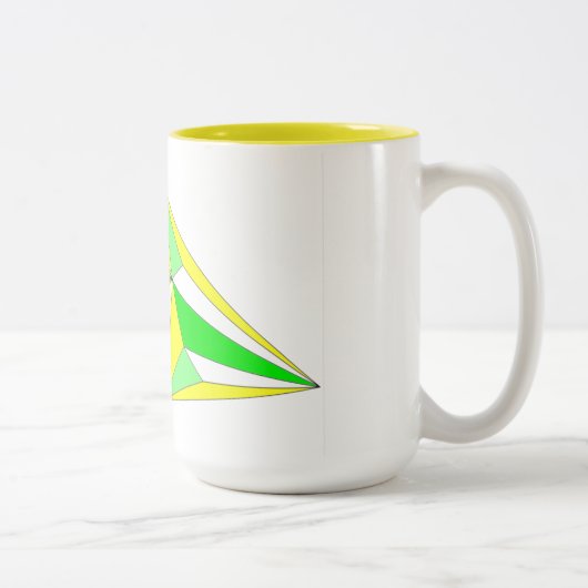 Mug Aller de l'avant en symphonie de jaune et vert (Droit)