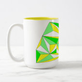 Mug Aller de l'avant en symphonie de jaune et vert (Gauche)