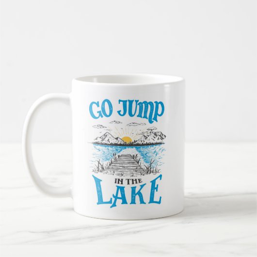Mug Aller Sauter Dans Le Lac (Gauche)