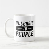 Mug Allergie Aux Gens (Gauche)