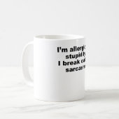 Mug Allergique à la stupidité (Devant gauche)