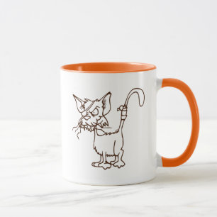 Mug Alley Chat Tough Kitty Cool Drôle Tom Cartoon