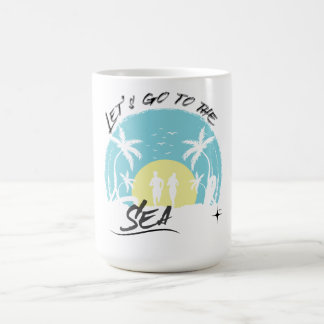 Mug Allez à la mer - Retro Tropical Beach Running