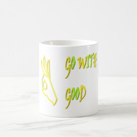 MUG ALLEZ AVEC DE BONS MOTS DE CONCEPTION DE MESSAGE D (Centre)