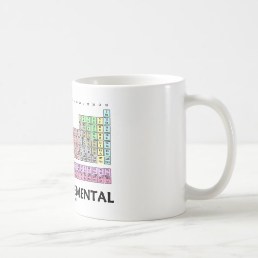 Mug Allez juste élémentaire (le Tableau des éléments (Droite)