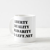 Mug Alliance du libertaire à gauche du café (Devant gauche)