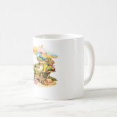 Mug Alligator Art de l'amour-propre – Crocodile d'été (Devant droit)