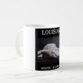 Mug Alligator blanc de la Louisiane nouveau (Devant gauche)