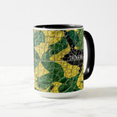 Mug Alligator Crocodile Dragon Nom Vert Jaune (Devant droit)