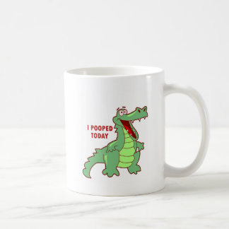 Mug Alligator drôle Pooped aujourd'hui