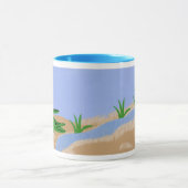 Mug Alligator Green Whimsical Cartoon Art (Centre)