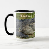 Mug Alligator Penser à vous me fait sourire photo (Gauche)