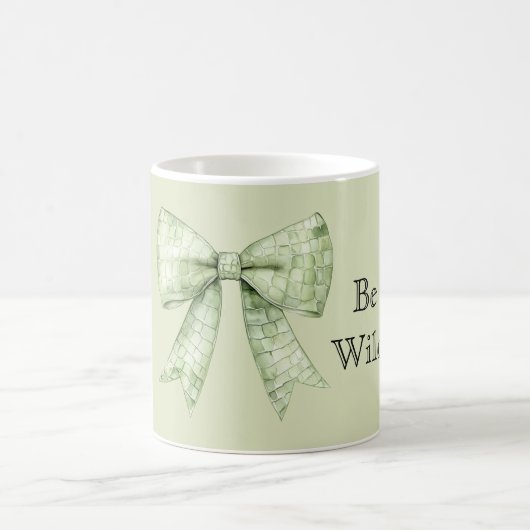 Mug Alligator Print Bow Be Wild (Centre)