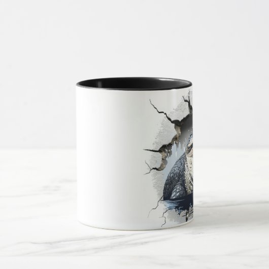 Mug alligator sortant d'un mur (Centre)