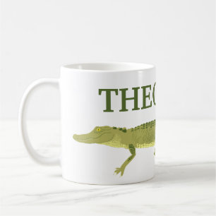 Mug Alligator Vert Réaliste Graphique Personnalisé