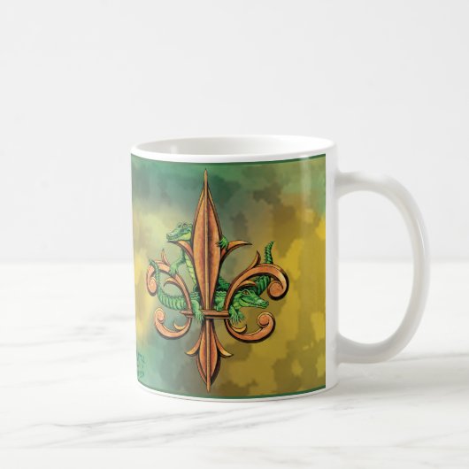 Mug Alligators et Fleur-De-lis (Droite)