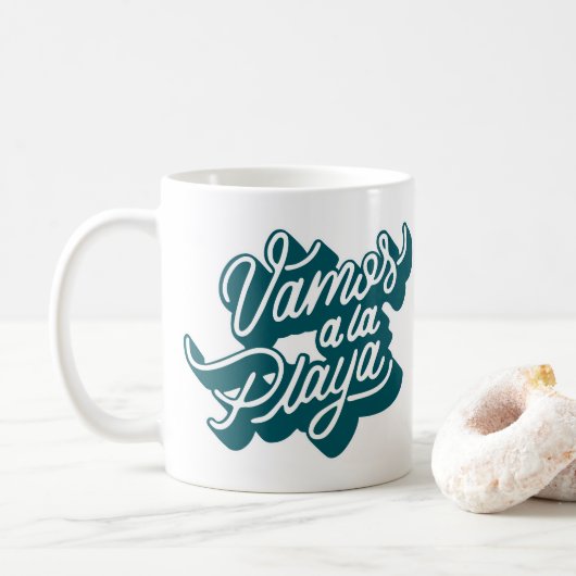 Mug Allons à la plage (Avec donut)