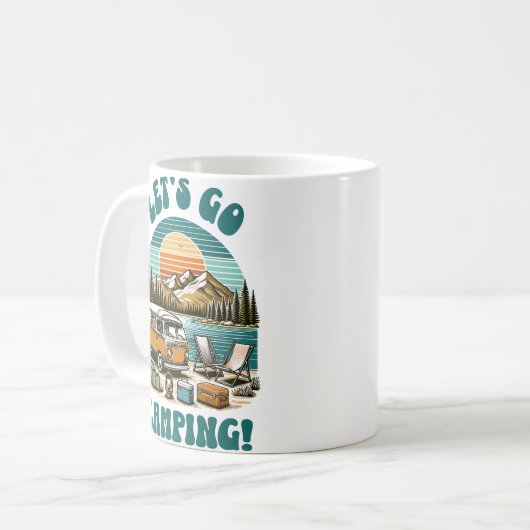 Mug Allons au Camping (Devant gauche)