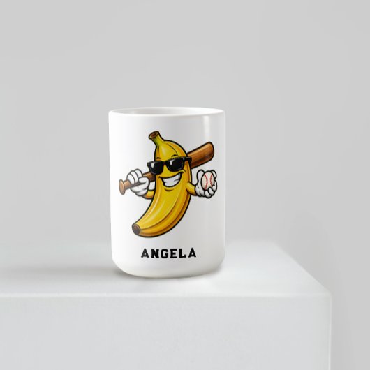 Mug Allons Bananes Baseball Rétro Banane Drôle