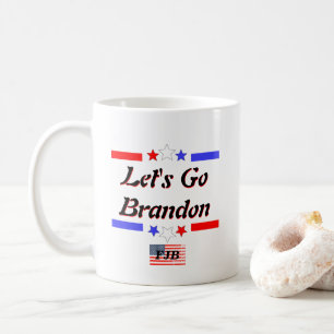 Mug Allons Brandon FJB Rouge Blanc Bleu Étoiles US Dra