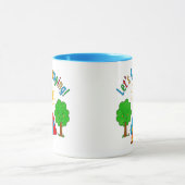 Mug Allons camper ! Dessin pour enfants (Centre)
