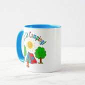 Mug Allons camper ! Dessin pour enfants (Devant gauche)