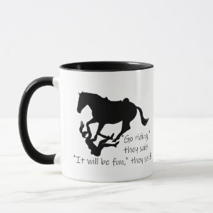 Mug Allons faire de l'équitation amusante de Chevaux