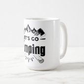 Mug Allons faire du camping, camper des vibes (Devant droit)