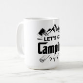 Mug Allons faire du camping, camper des vibes (Devant gauche)