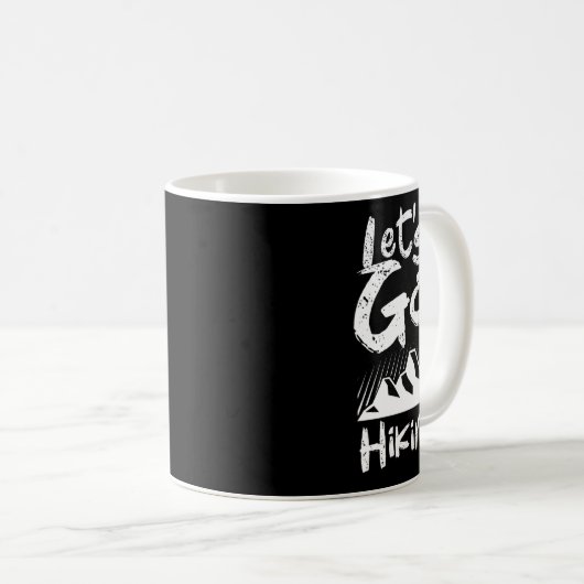Mug Allons faire du Randonnée Camping Extérieur Randon (Devant droit)